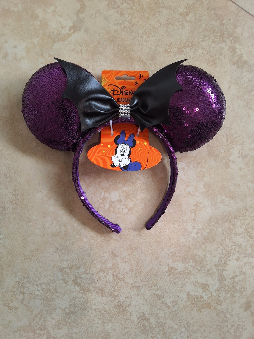 Disney Halloween Minnie Bat Bow Headband
